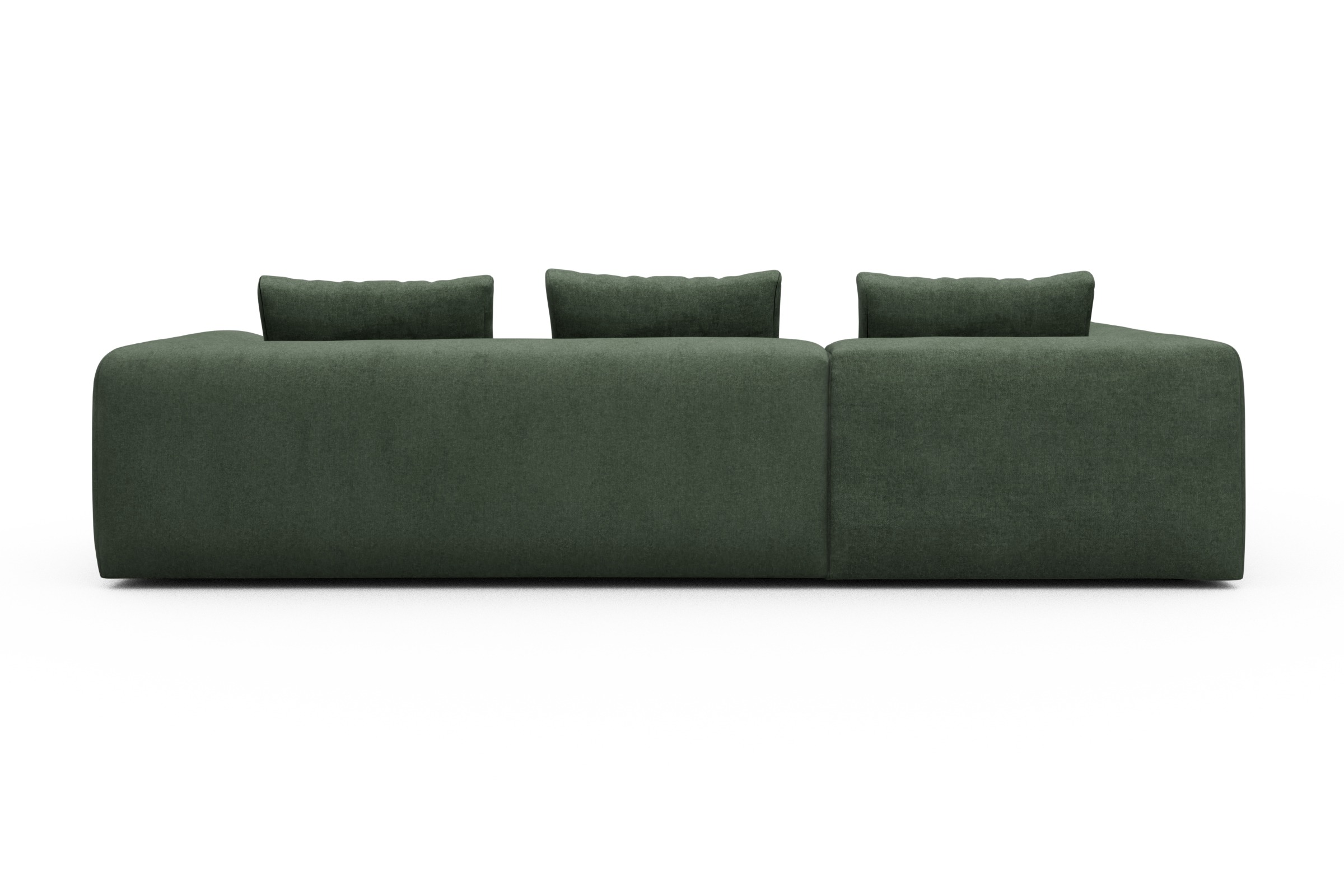 Ecksofa Fred Relax-Ecke links mit 2,5-Sitzer Casone-Forest-Green