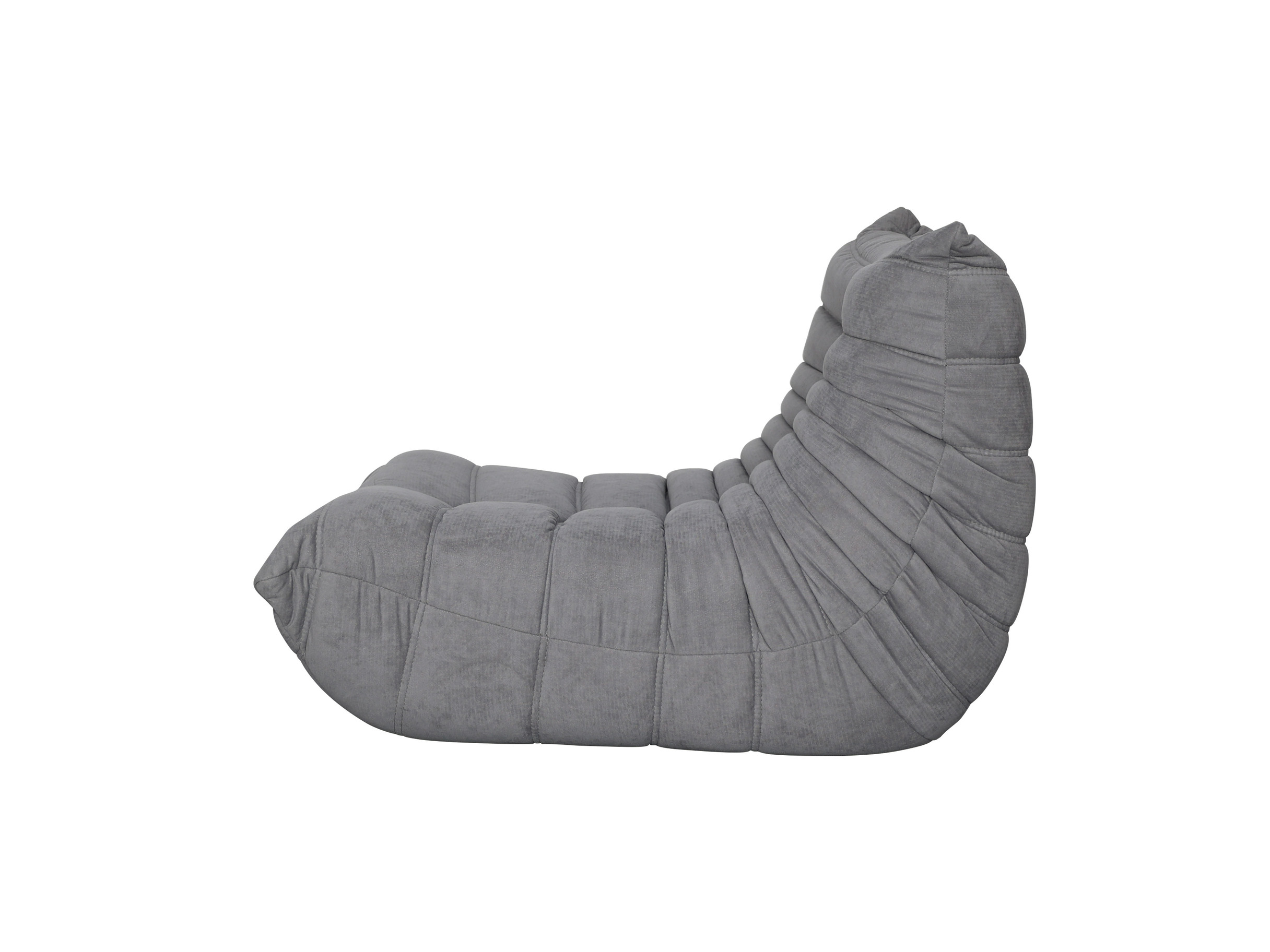 Livin Hill Set Nua: Sessel 87 cm + Fußhocker Stahlgrau