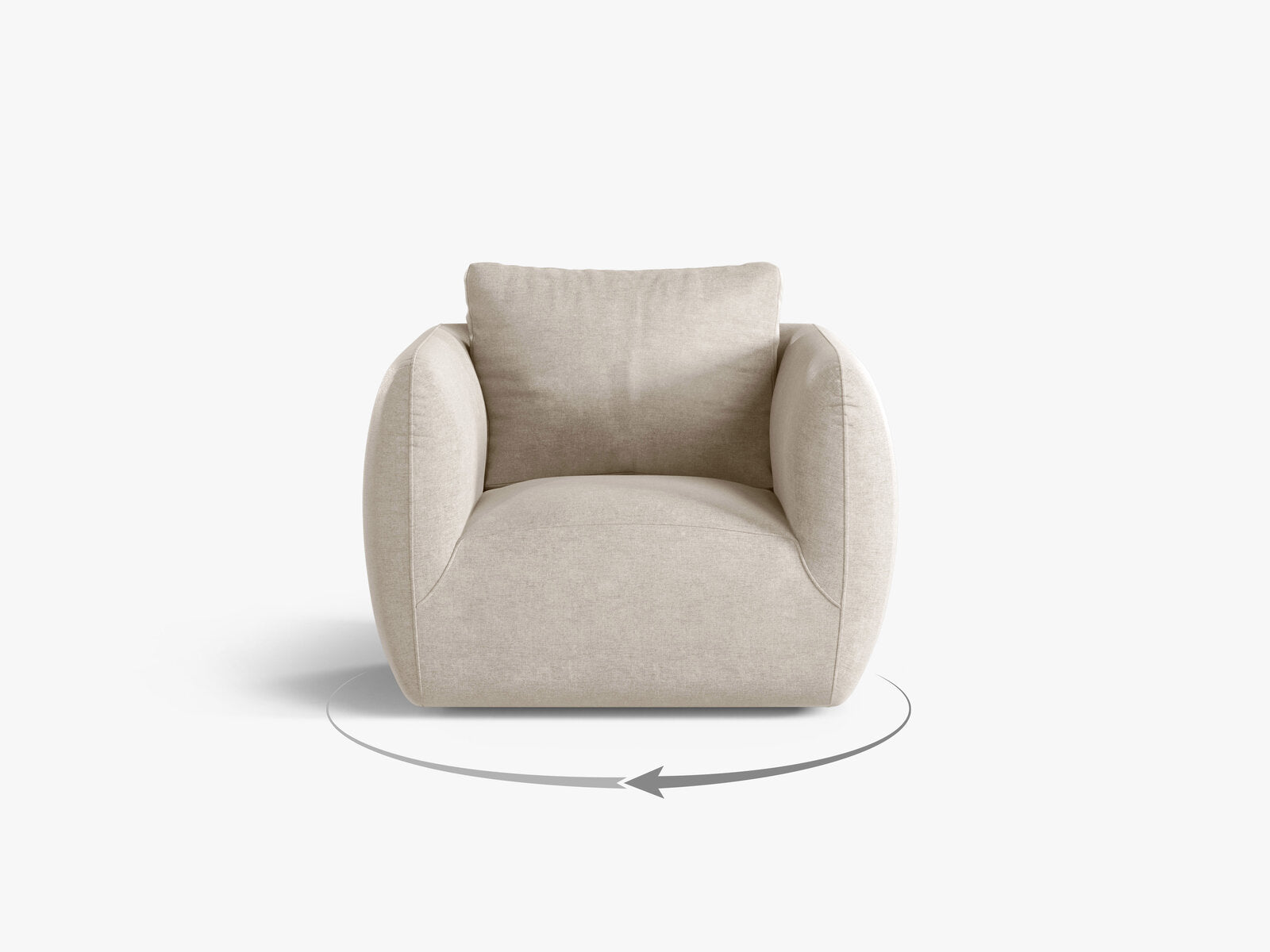 Micadoni Sessel Iga Strukturierter Stoff Wind Helles Beige