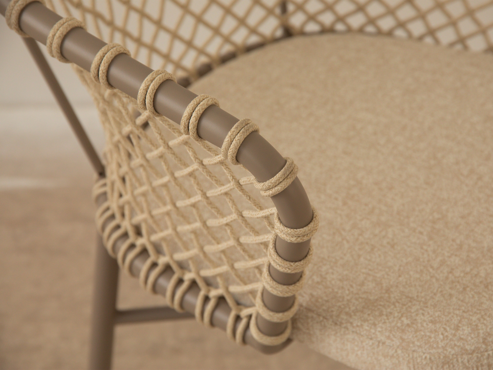Micadoni Outdoor Stuhl Canar Beige