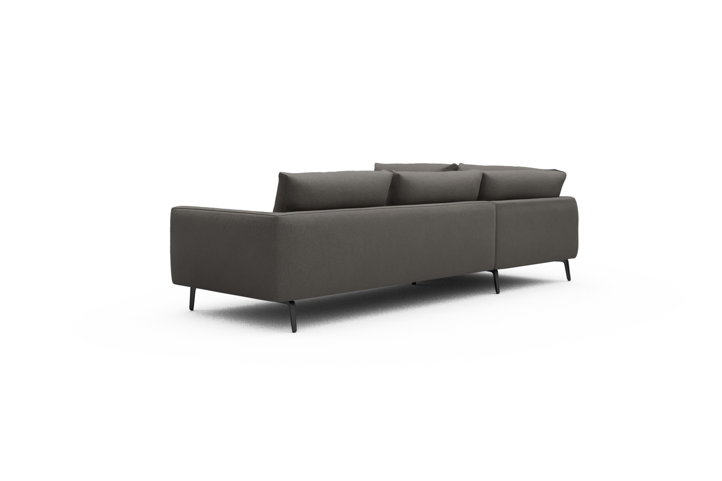 Ecksofa Karl Relax-Ecke links mit 2,5-Sitzer Satya-Taupe