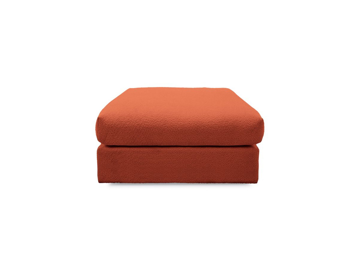 Bobochic Paris Pouf, sehr weich Bouclé-Stoff Orange