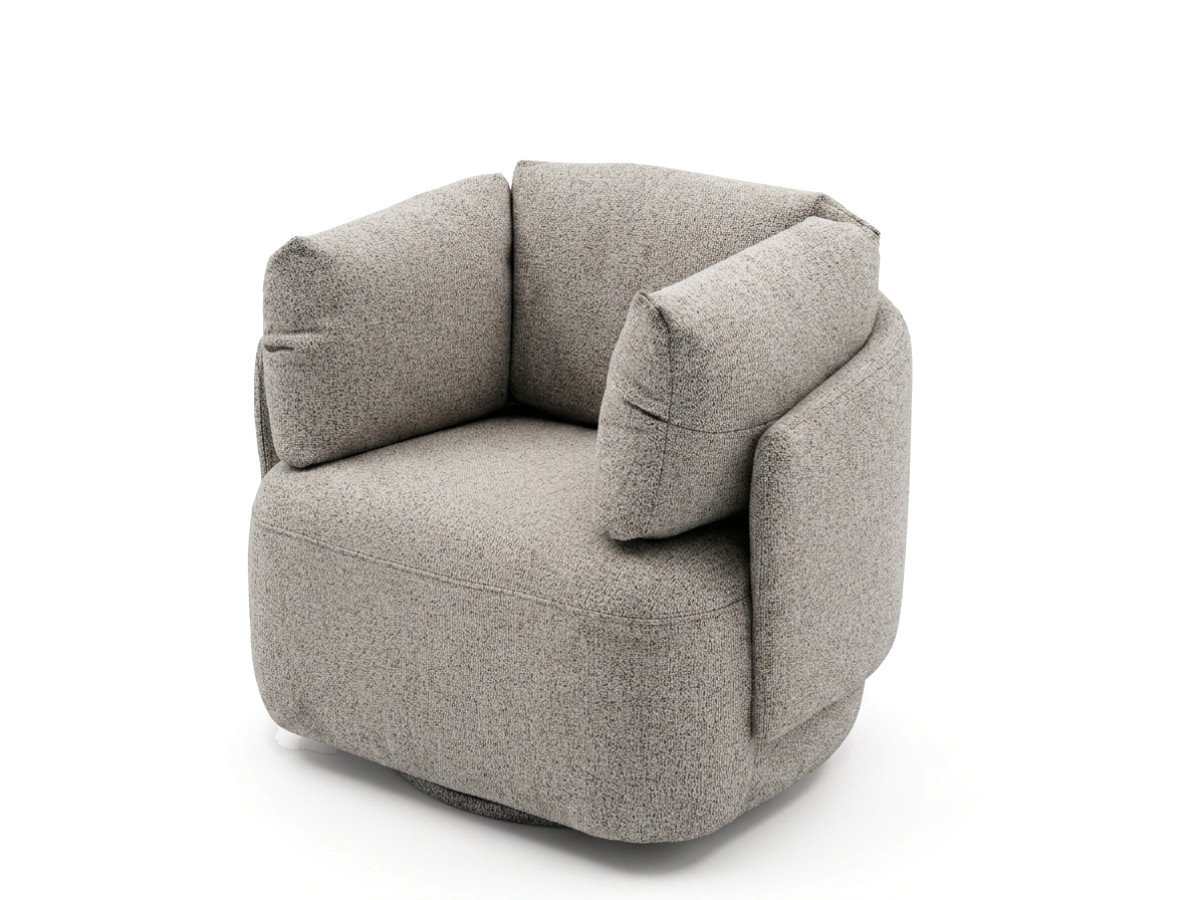 Bobochic Mario Sessel Melange-Stoff Taupe