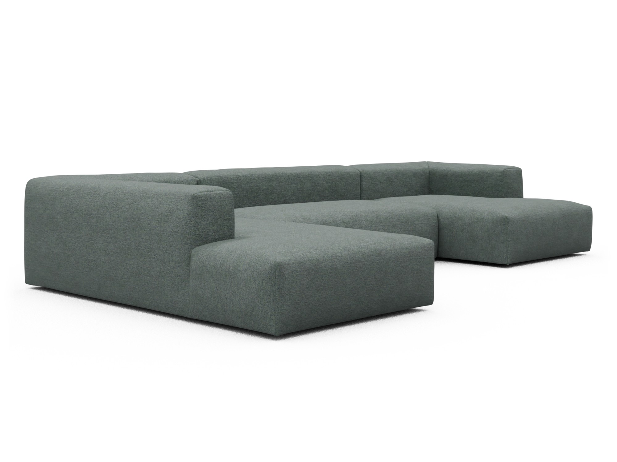 Skandi Home Wohnlandschaft Fred Relax-Ecke links mit 2-Sitzer und Chaiselongue rechts Carreno-Ice-Blue moebelfaktor