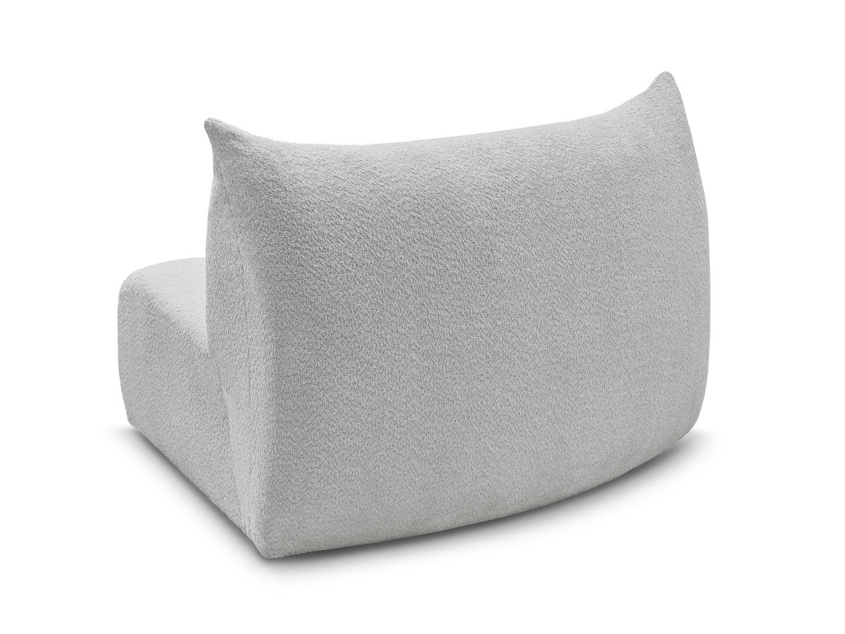 Bobochic Azra Sofamodul 1-Sitzer Bouclé-Stoff Hellgrau