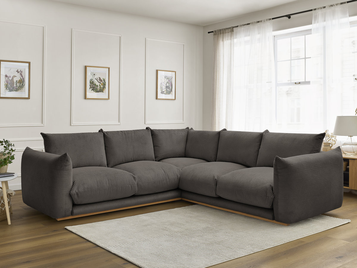 Bobochic Ernest Ecksofa Cordsamt Taupe