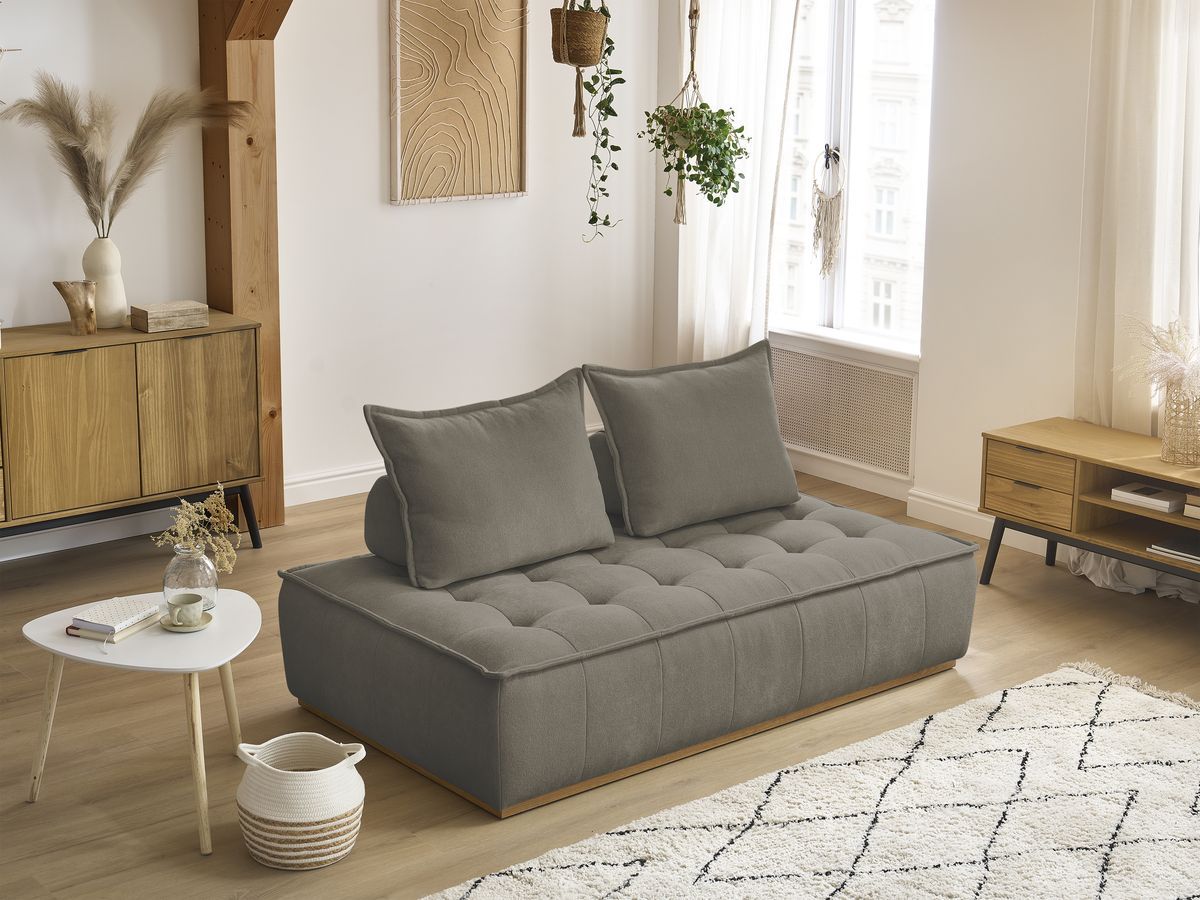 Bobochic Elisa Sofamodul 2-Sitzer Strukturstoff Taupe
