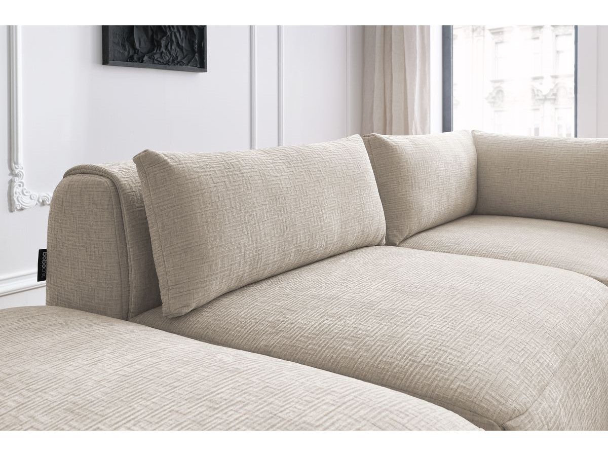 Bobochic Jeanne Ecksofa 271 × 300 cm Strukturstoff Beige
