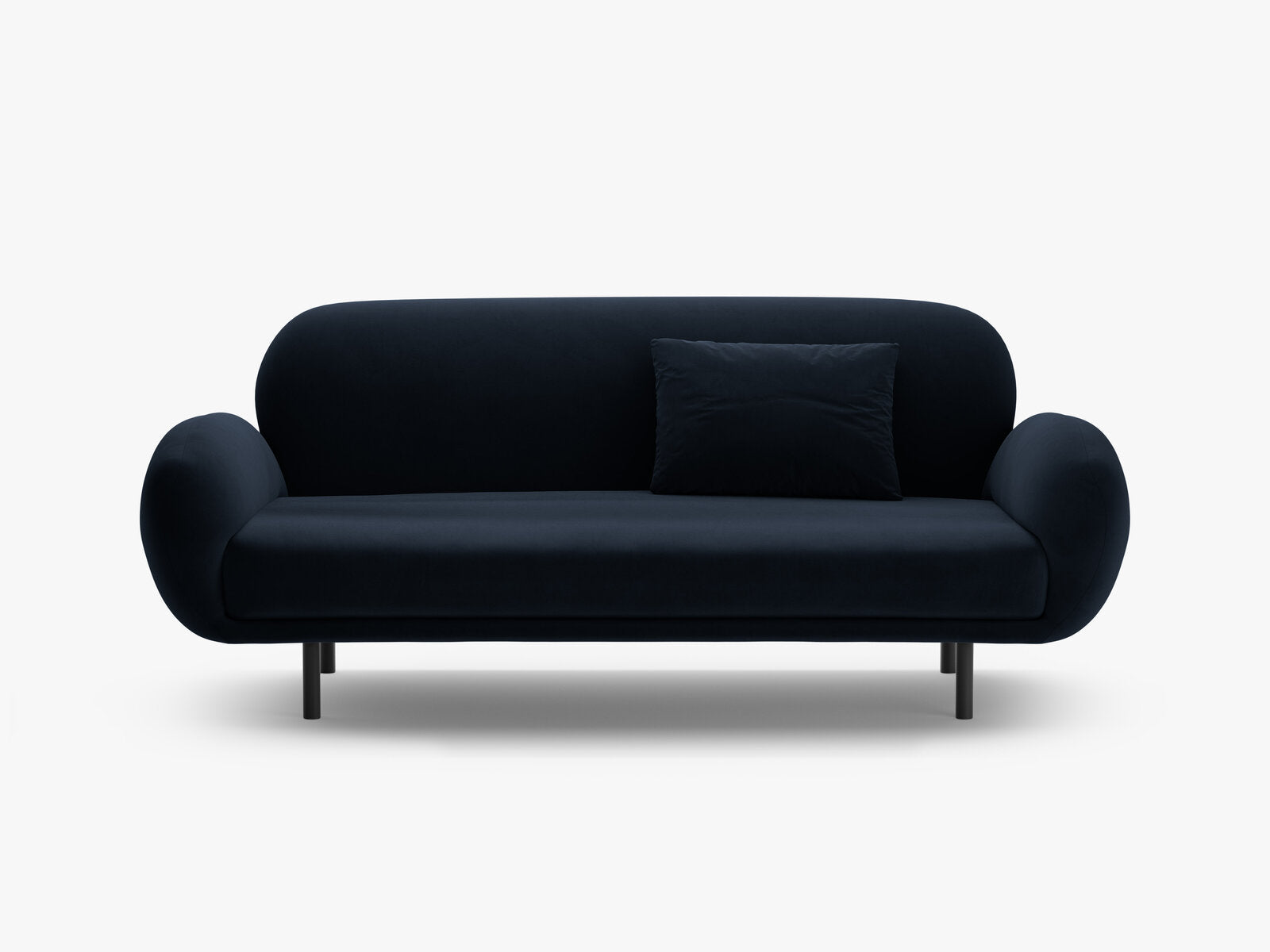 Micadoni Sofa Poppy 2-Sitzer große Version Samt Casino Königsblau