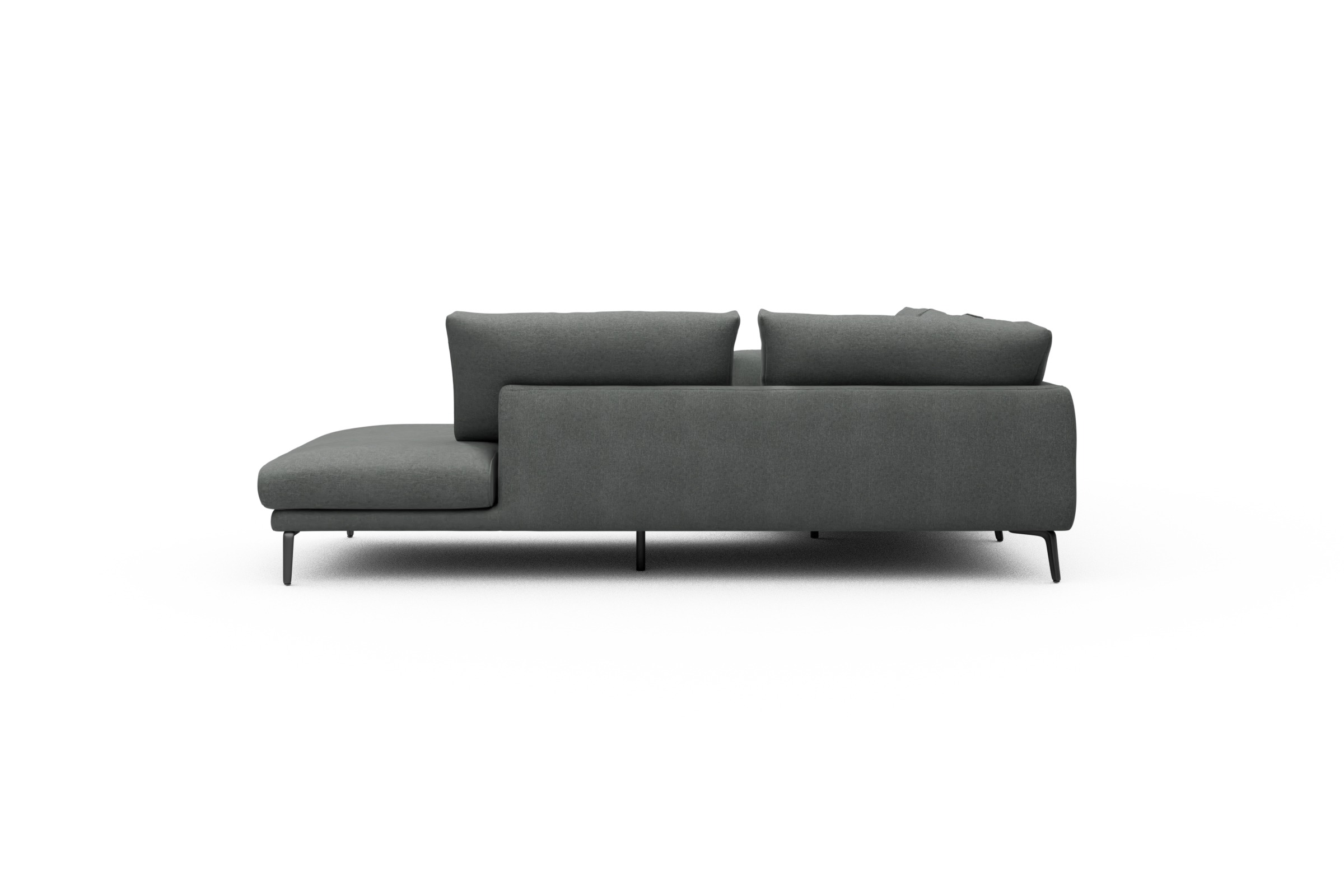 Ecksofa Karl Relax-Ecke rechts mit 2,5-Sitzer Satya-Steel