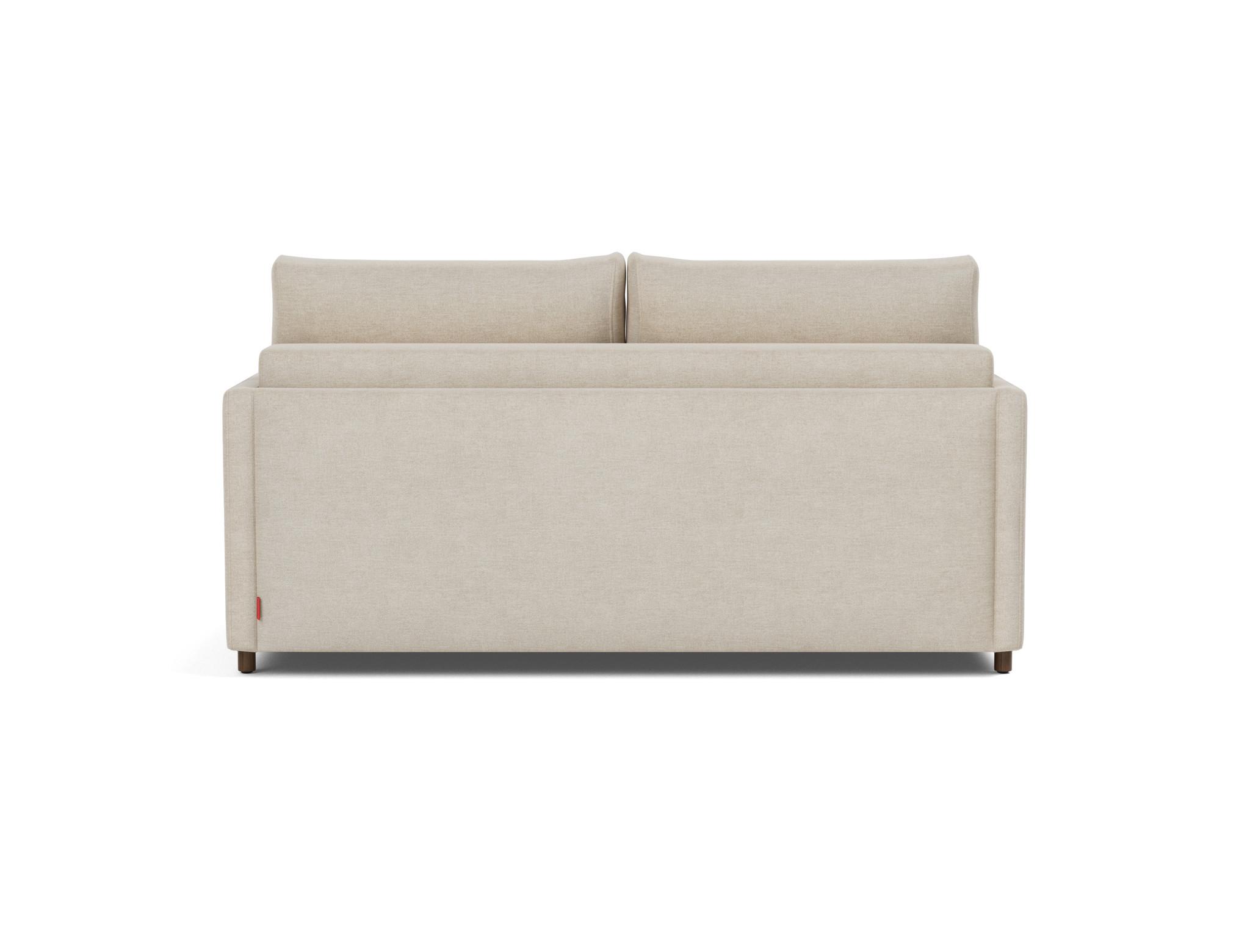 Schlafsofa Neah mit Slim-Armlehnen 160 Flachgewebe Phobos 586-Latte