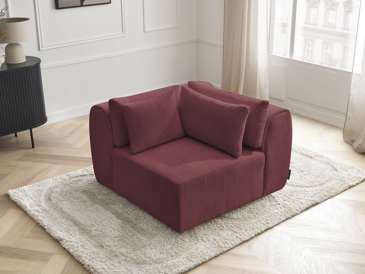 Bobochic Jana Eckmodul Melange-Stoff Rot
