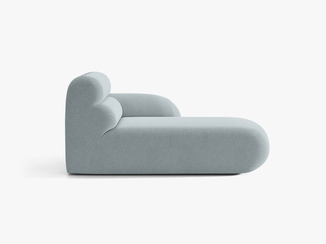 Micadoni Neo Chaiselongue Rechts Boucle Baloo Hellblau