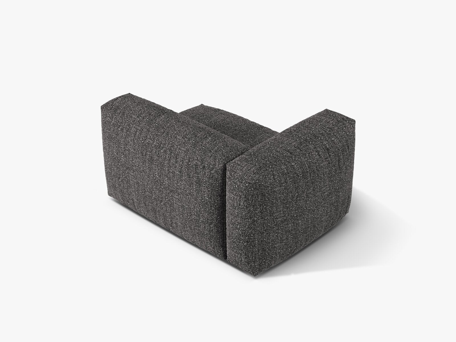 Micadoni Eckmodul Martina 1-Sitzer Links Boucle Monet Anthrazit