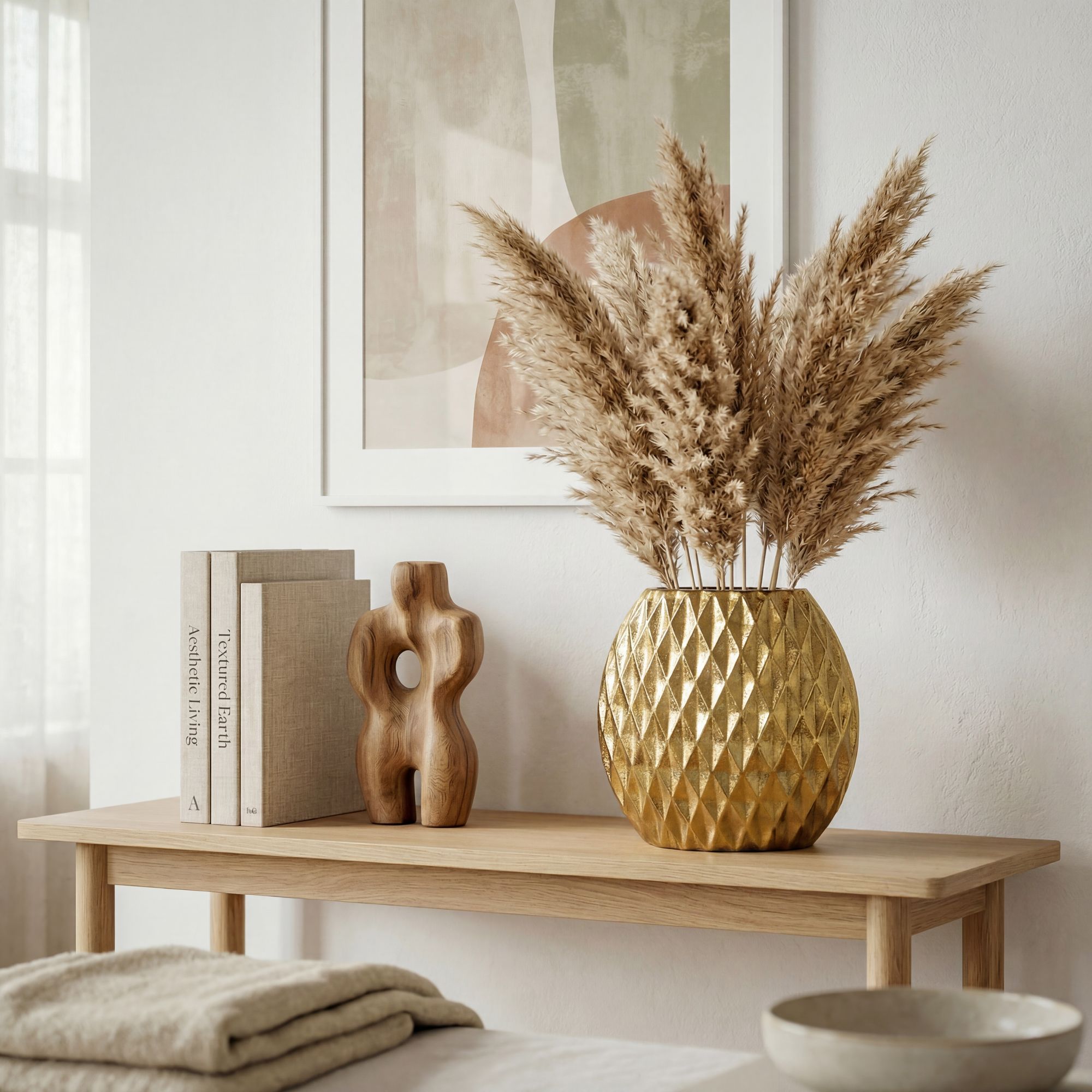Tischvase Myking Aluminium Gold Ø 34 cm