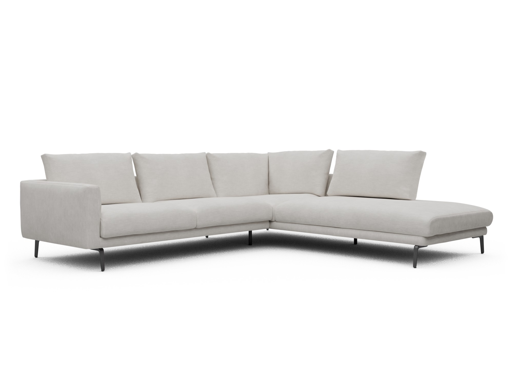 Skandi Home Ecksofa Karl Relax-Ecke rechts mit 2,5-Sitzer Vivus-Dusty-Off-White moebelfaktor