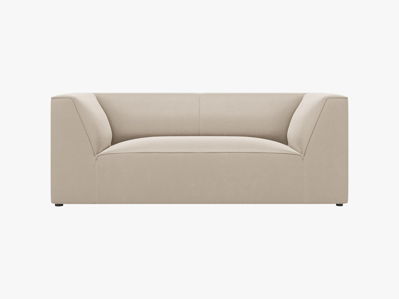 Micadoni Sofa Ruby 2-Sitzer Samt Salvador Beige