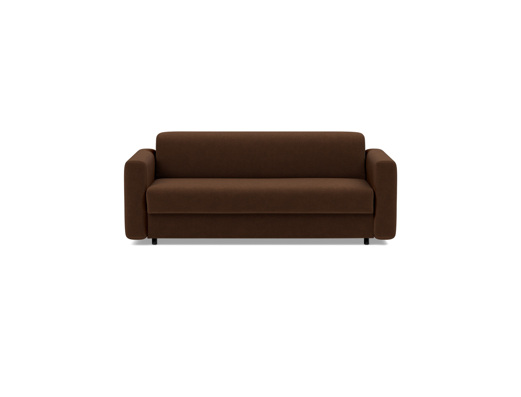 Schlafsofa Killian mit Taschenfederkernmatratze 140 Strukturierter Stoff Taura 359-Cappuccino