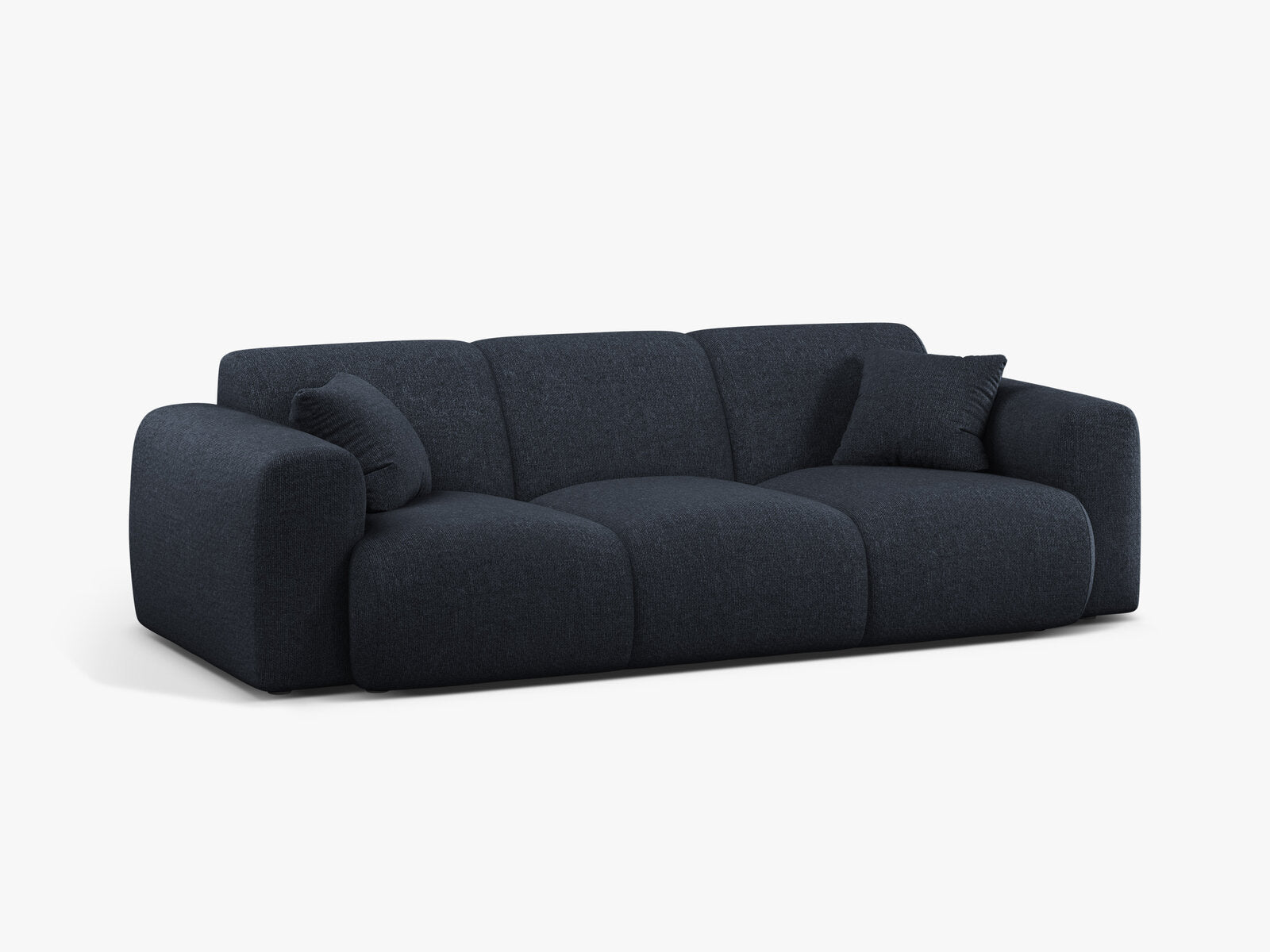 Micadoni Sofa Molino 3-Sitzer Chenille Eden Marineblau