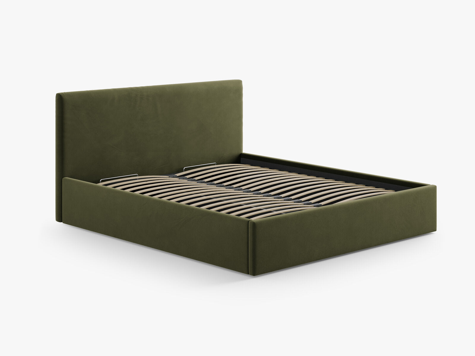 Micadoni Remo Samtiger Kopfteil Samt Bluvel Grün 170.5x100