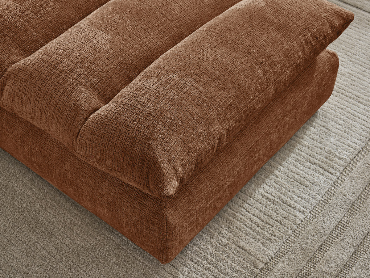 Bobochic Neil Pouf Strukturstoff Orange