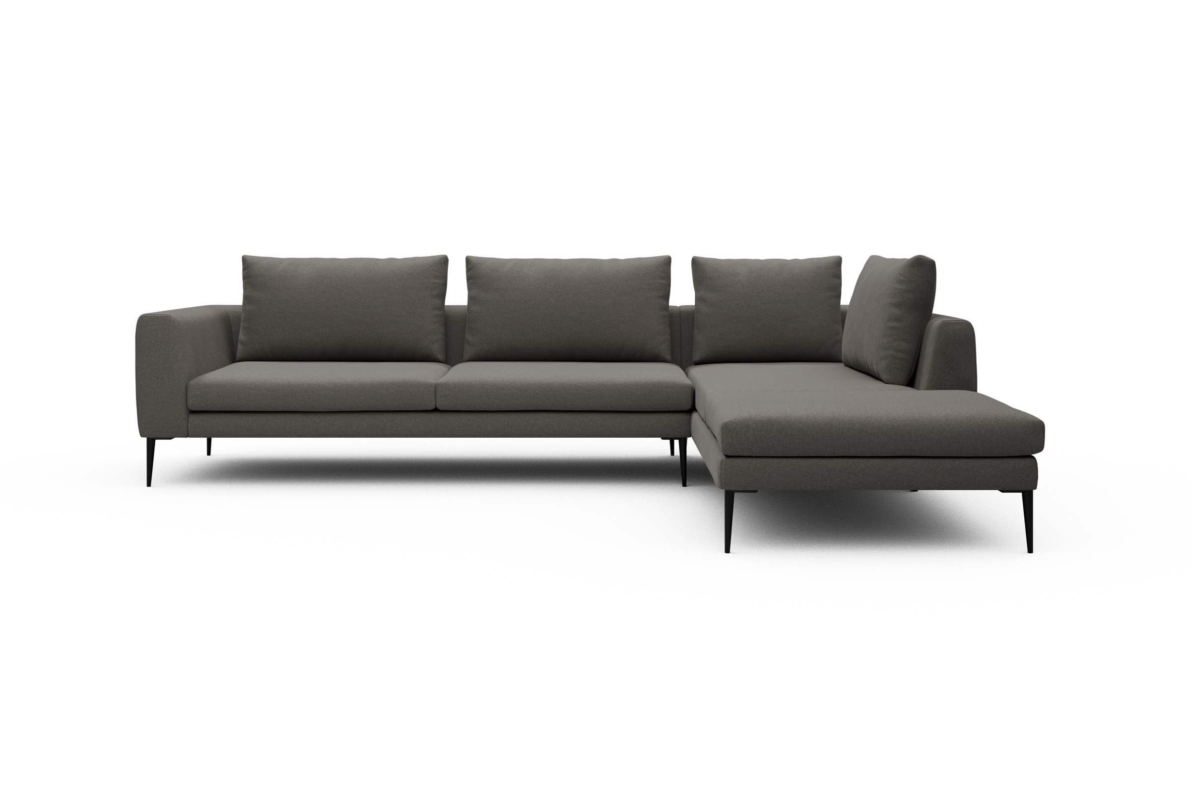 Skandi Home Ecksofa Paul Relax-Ecke links mit 3-Sitzer Satya-Taupe moebelfaktor