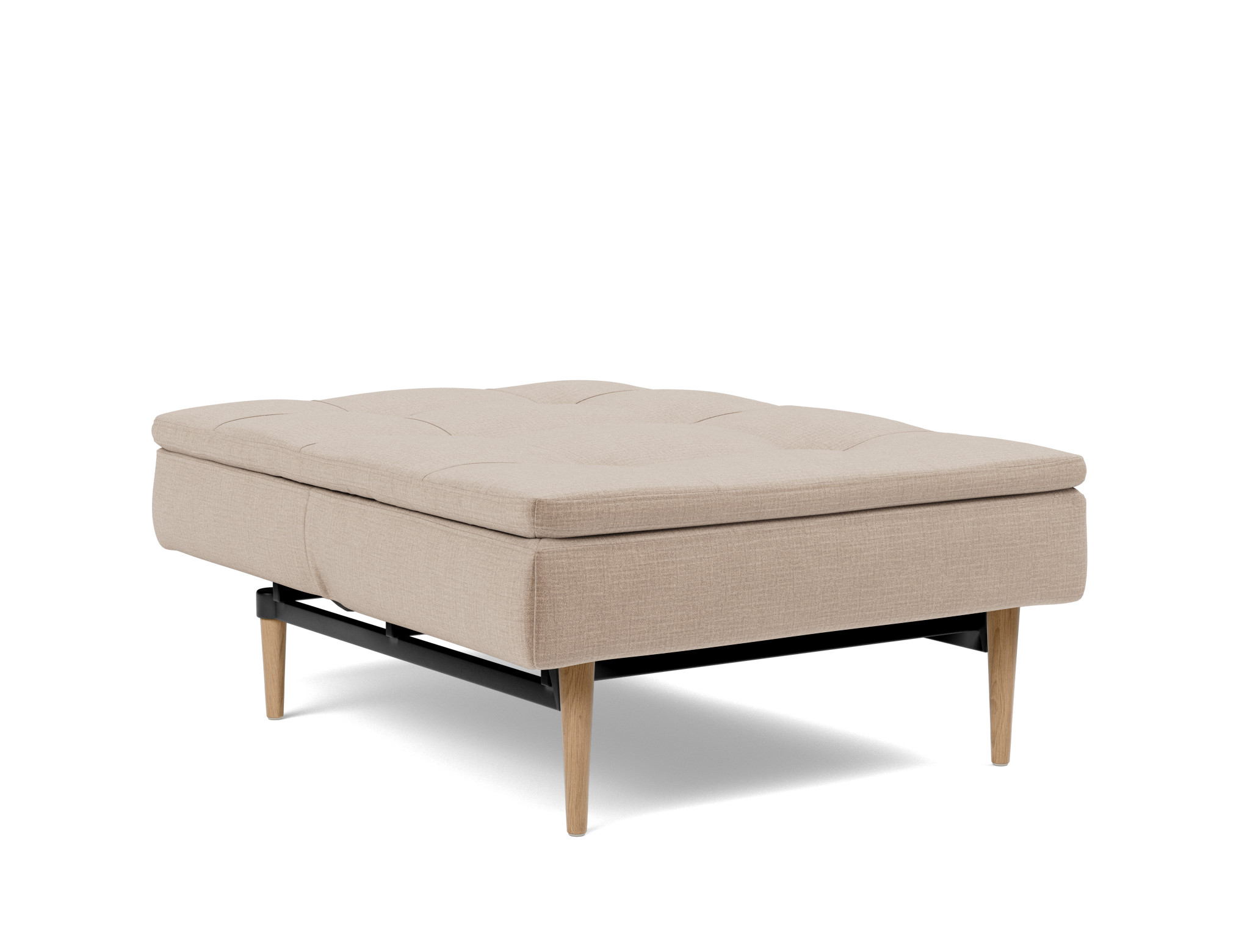 Sessel Dublexo Chenille Esina 417-Mocha Beine Styletto Eiche hell