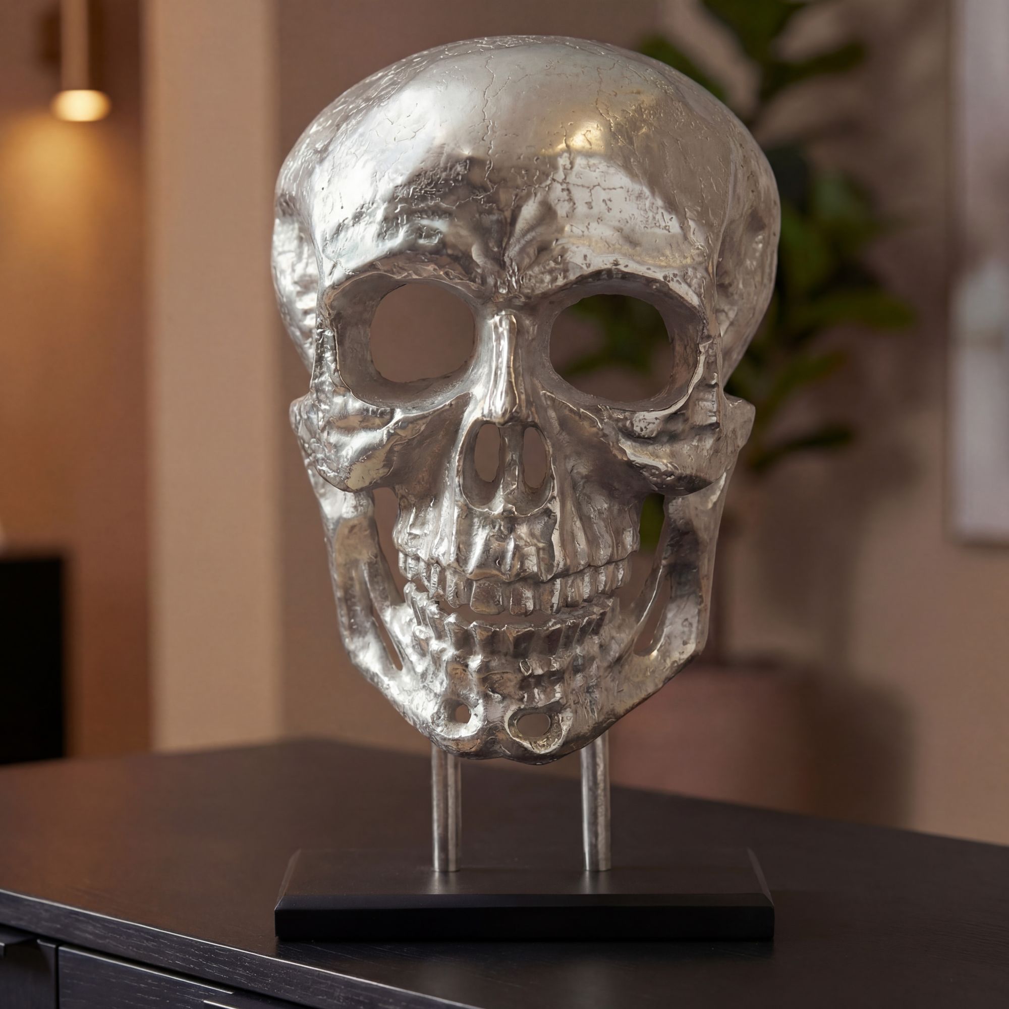 Dekoobjekt Munkeby Silber 32,5 × 17 × 57 cm