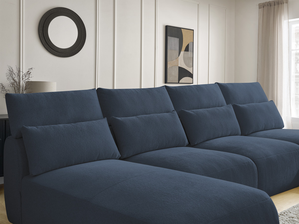 Bobochic Jana Wohnlandschaft Melange-Stoff Blau