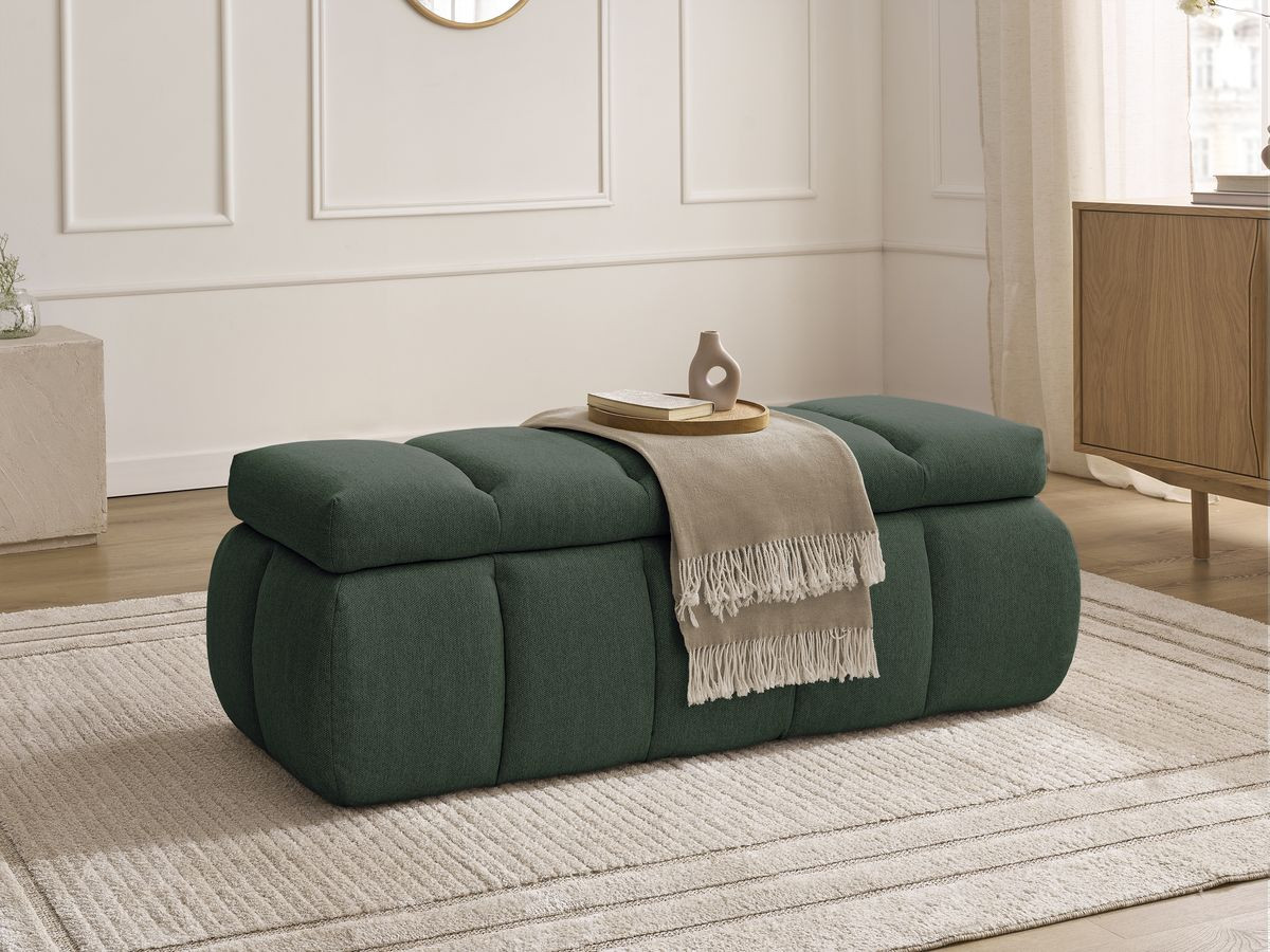 Bobochic Denali Bettbank 144 × 54 cm Stoff Grün