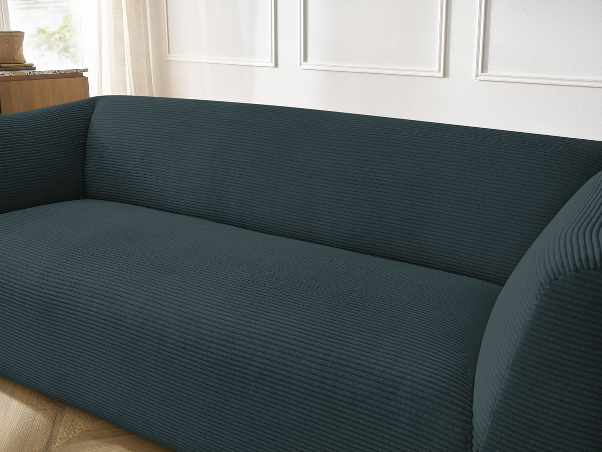 Bobochic Giorgia Sofa 5-Sitzer 412 × 100 cm Cordsamt Dunkelblau