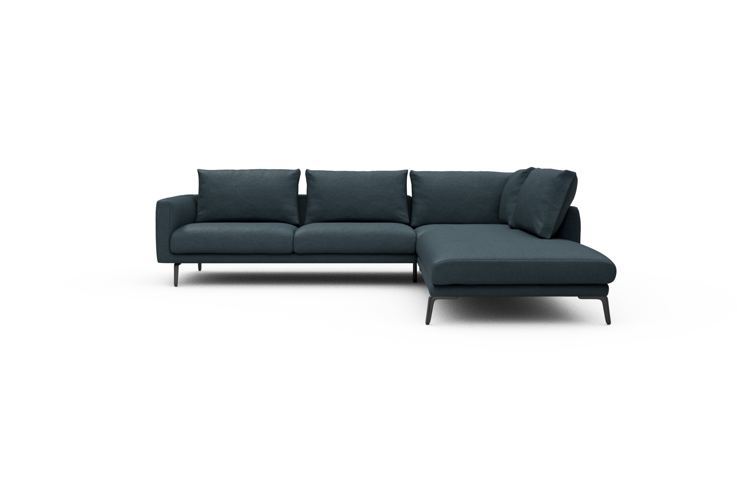 Skandi Home Ecksofa Karl Relax-Ecke rechts mit 2,5-Sitzer Denari-Royal-Blue moebelfaktor