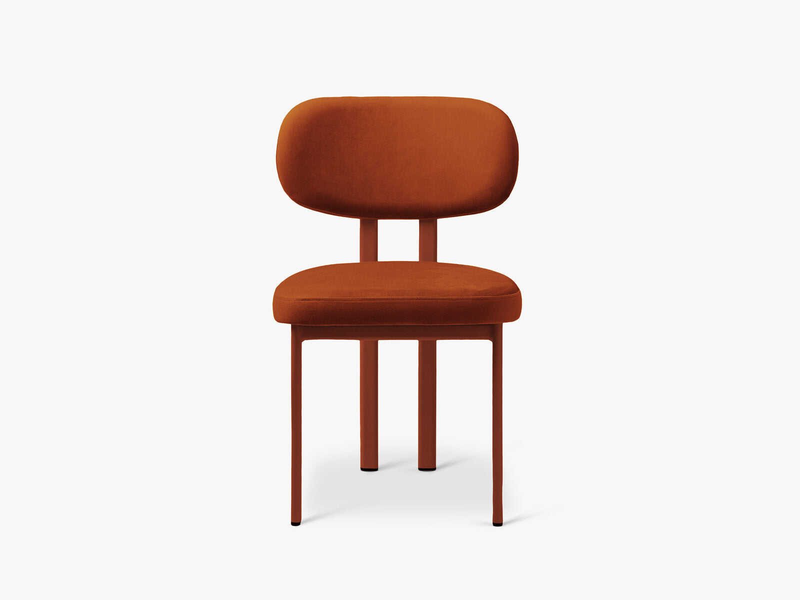 Micadoni Stuhl Sam Samt Magic Velvet Kastanienbraun Rot