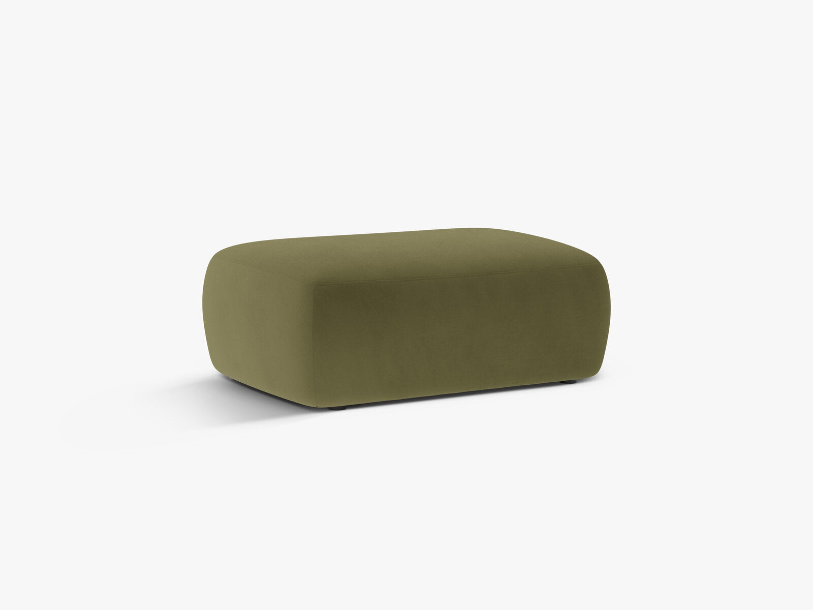 Micadoni Hocker Kate 1-Sitzer Samt Grün