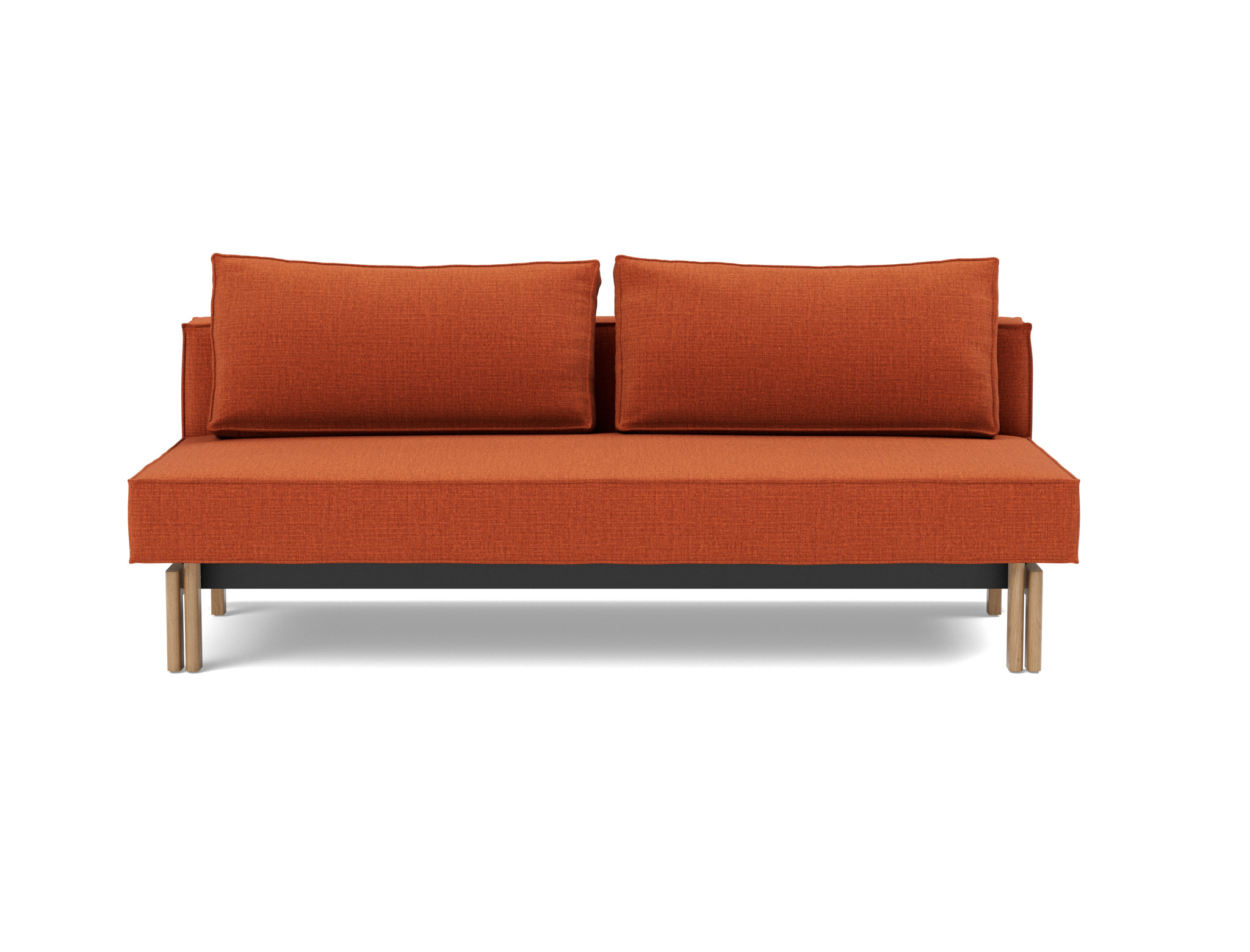 Schlafsofa Sly Chenille Esina 412-Rust-Orange Beine Eiche