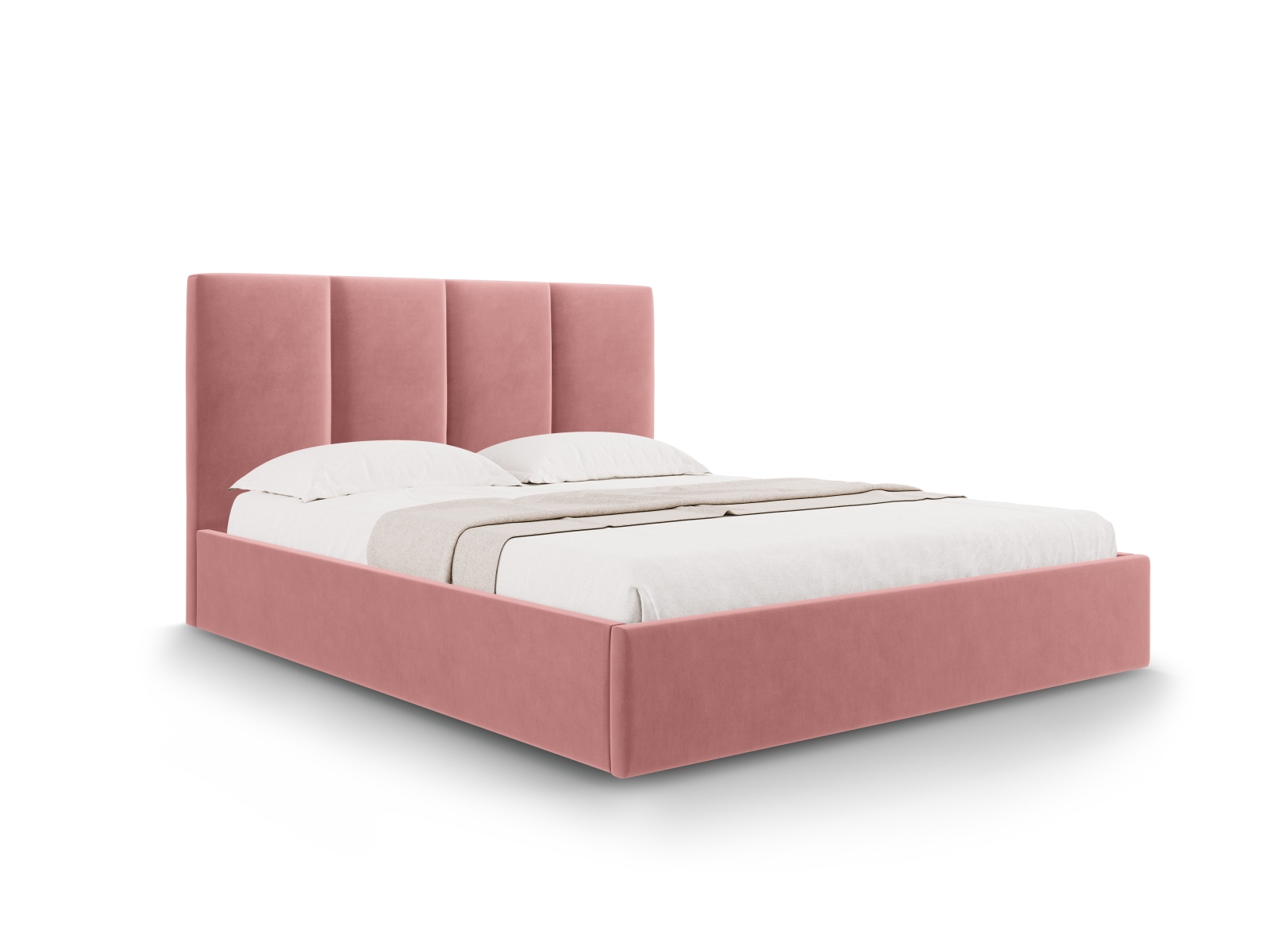 Micadoni Bett Pyla Samt Rosa 140x200
