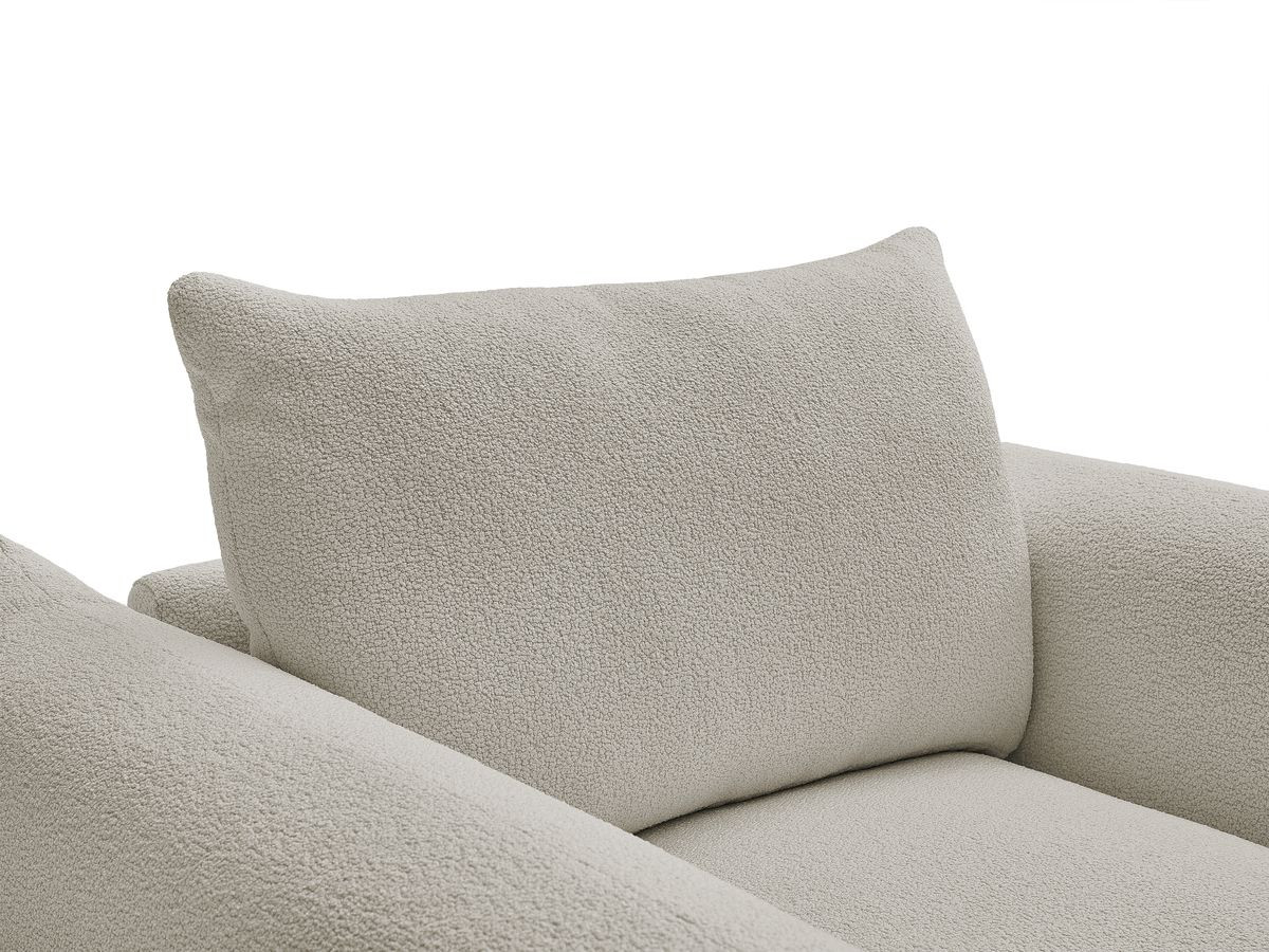Bobochic Ernest Sessel Bouclé-Stoff Taupe