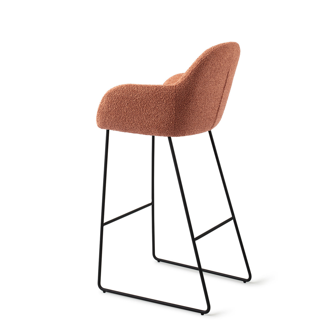 Jesper Home Barhocker Kushi Amber Autumn Slide Schwarz Barhöhe 75 cm