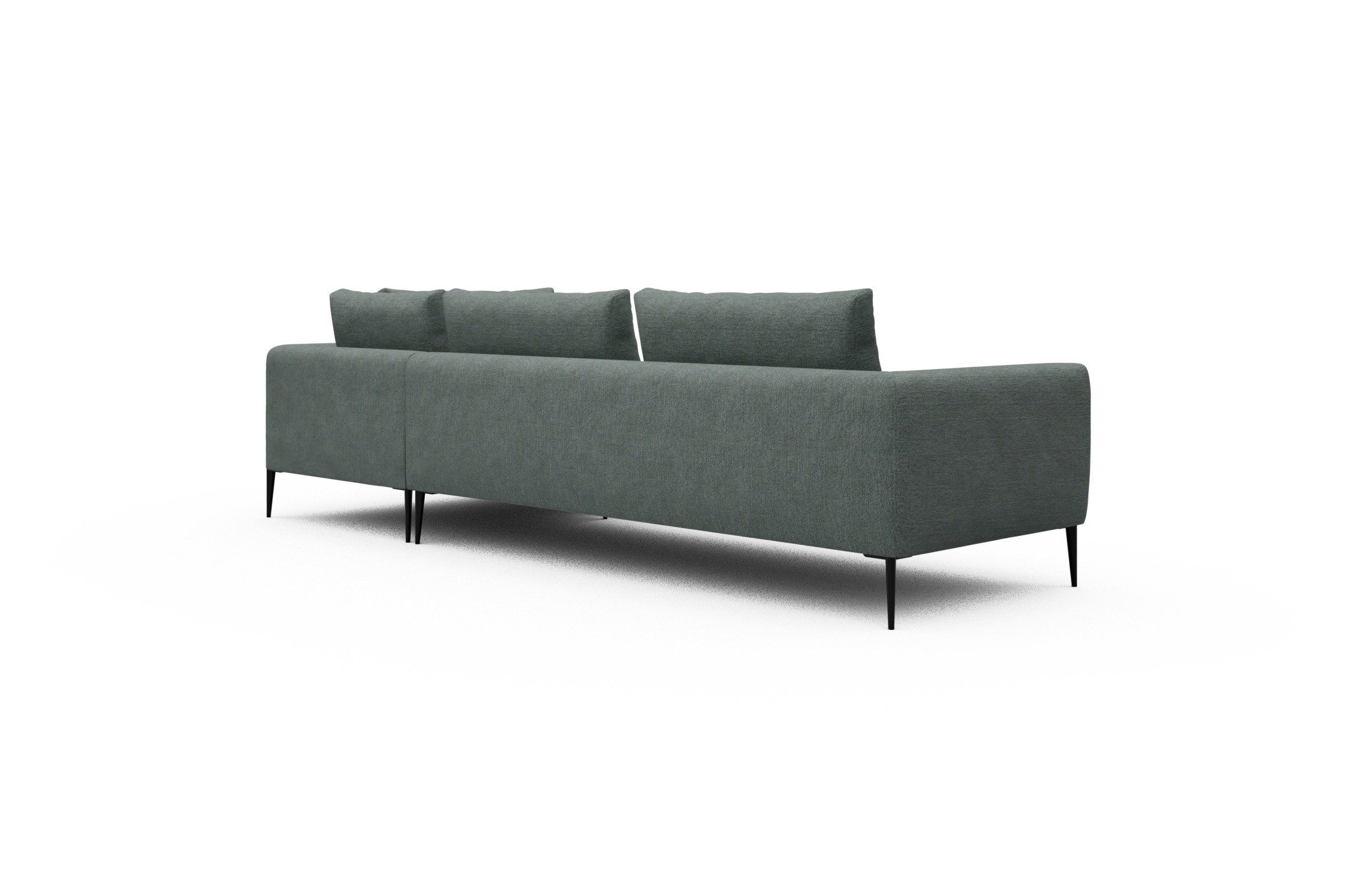 Ecksofa Paul Relax-Ecke links mit 3-Sitzer Carreno-Ice-Blue