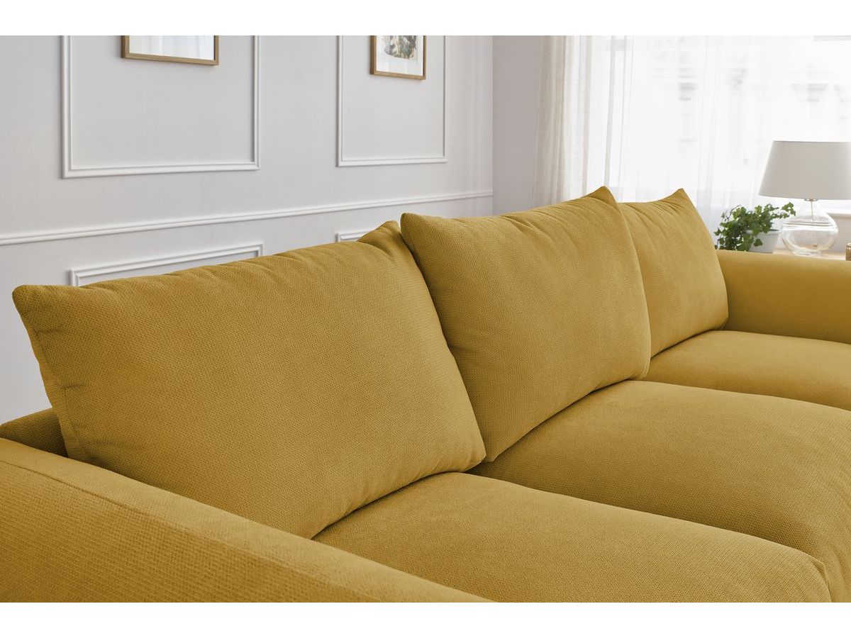 Bobochic Ernest Sofa 3-Sitzer 265 × 106 cm Stoff Gelb