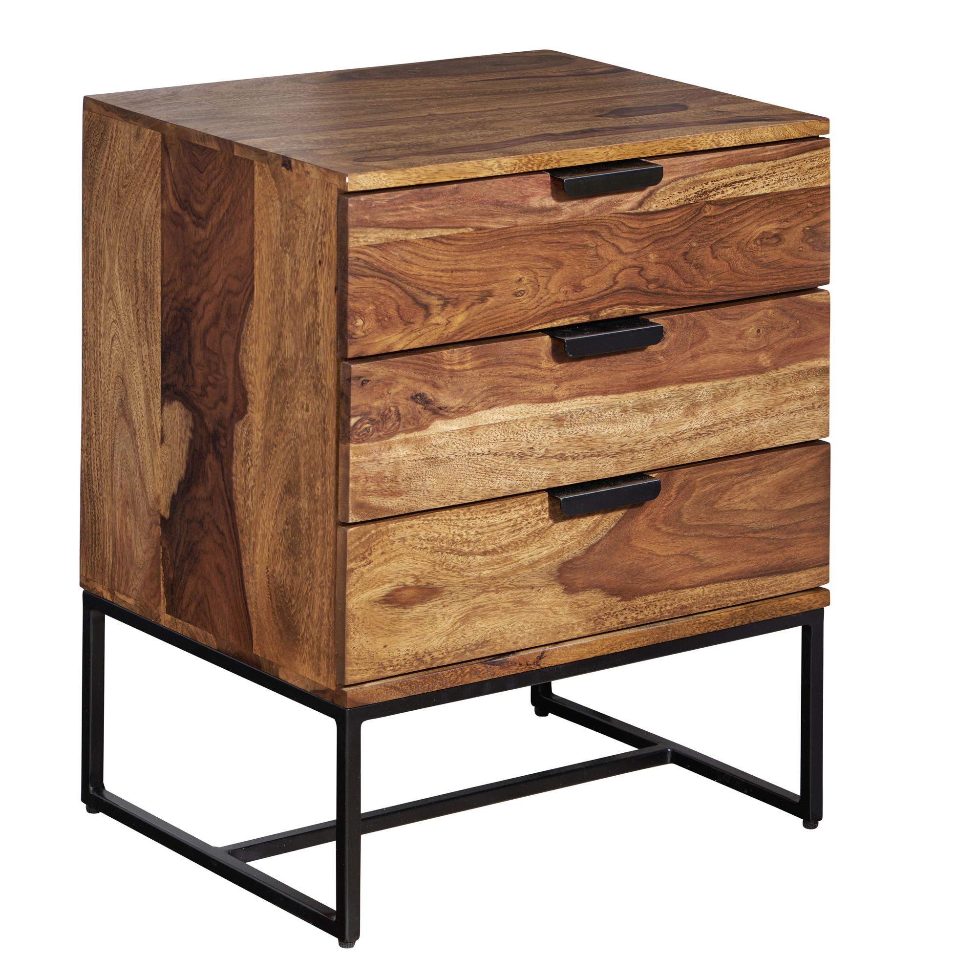 Nachttisch Audnedal Sheesham Massivholz 50 × 40 × 65 cm