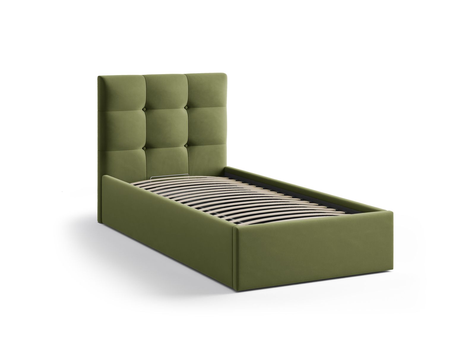 Micadoni Bett Phaedra Samt Magic Velvet Armeegrün 90x200