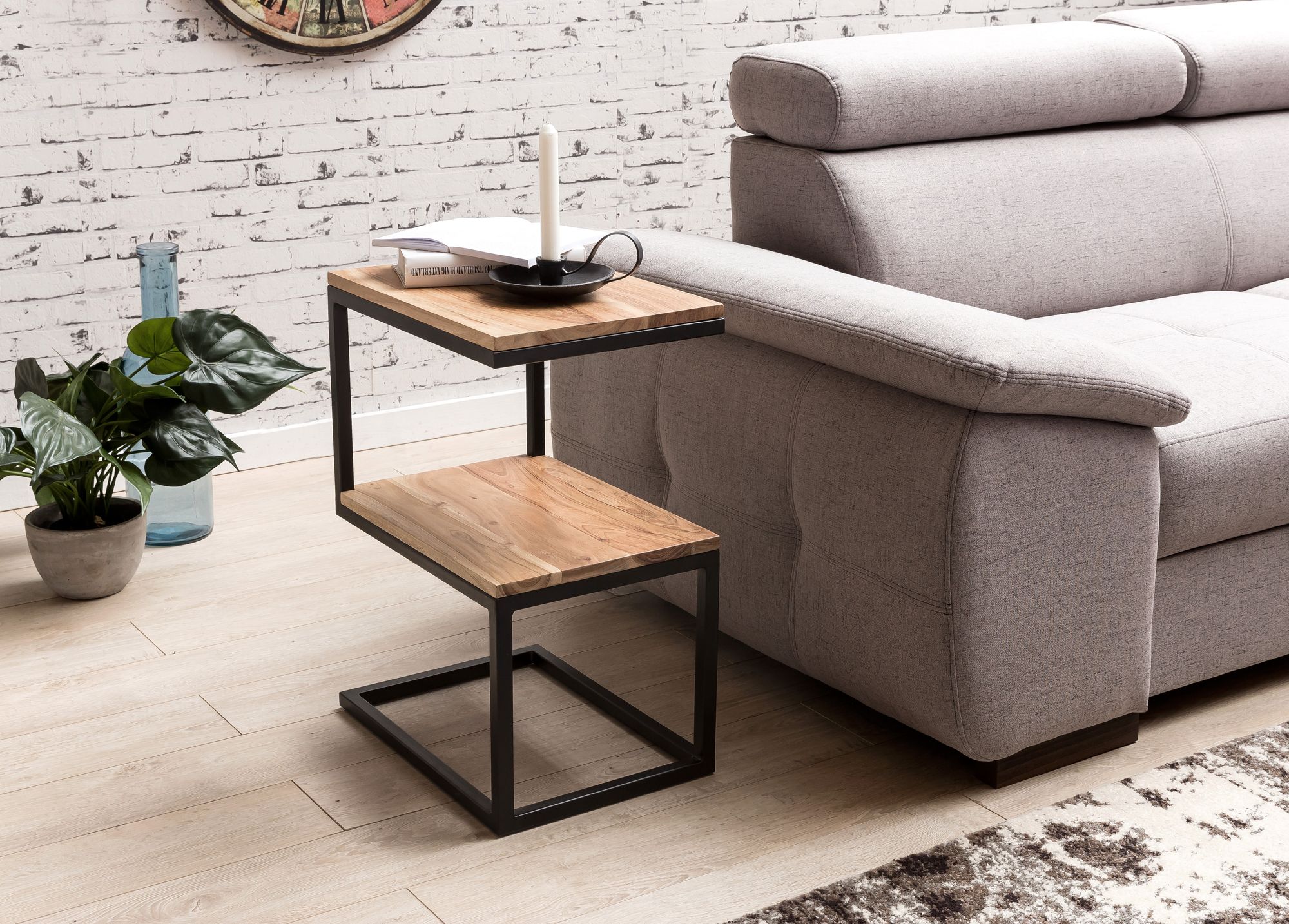 Beistelltisch Alden Massivholz Akazie 45 × 30 × 60 cm