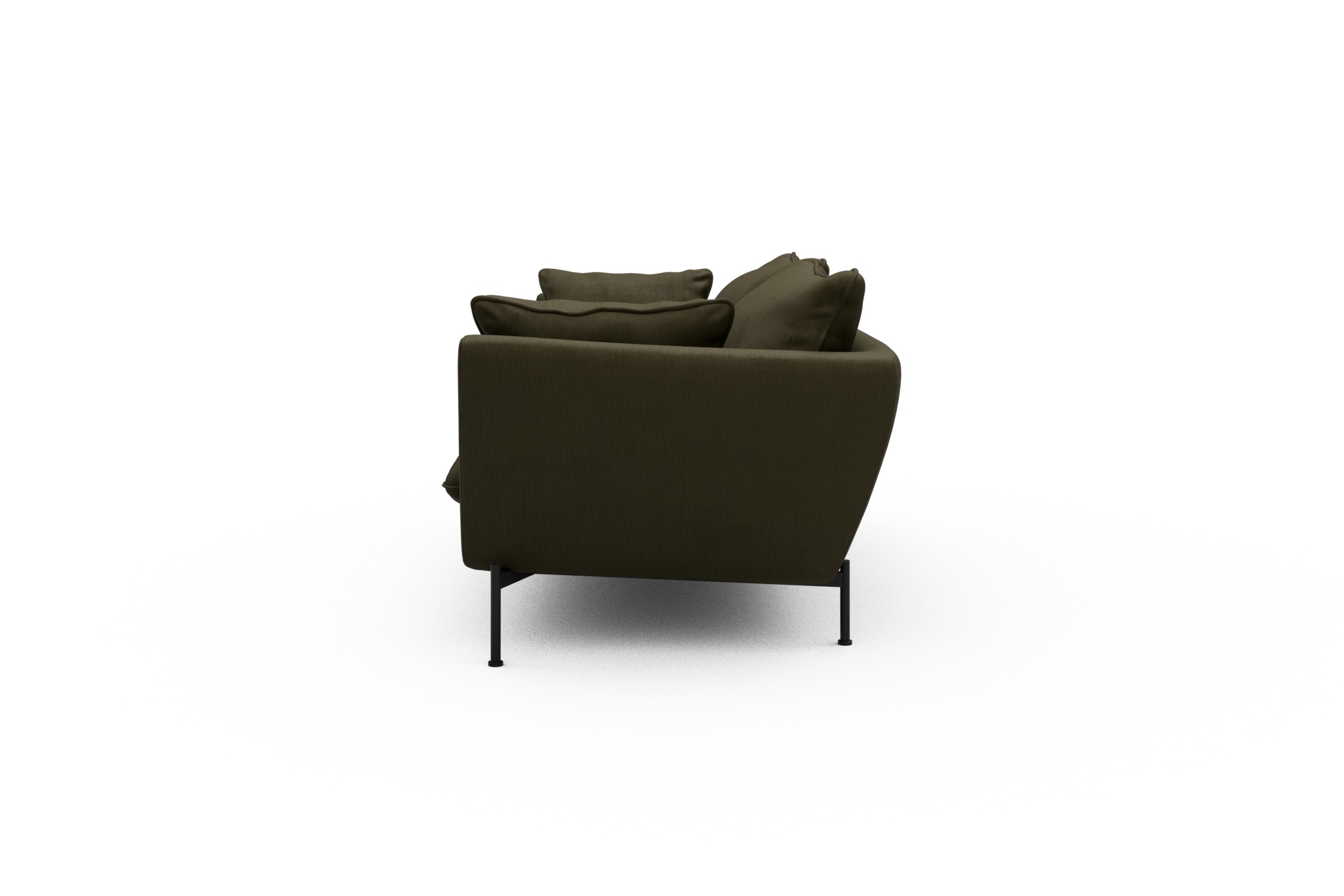 Sofa Anton PREMIUM 2-Sitzer Cordufine-Pine-Green