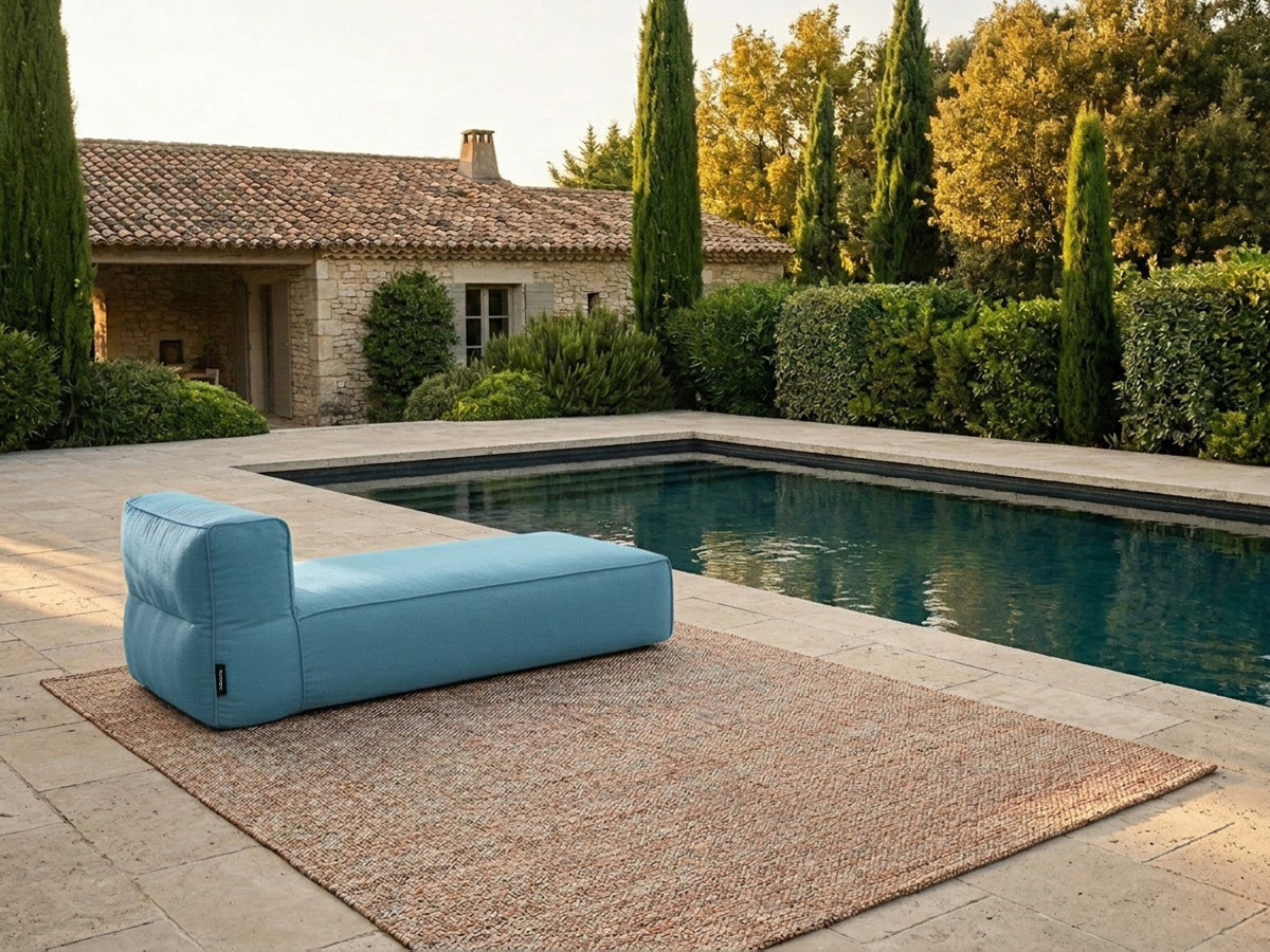 Bobochic Giulia Méridienne-Modul Stoff Hellblau