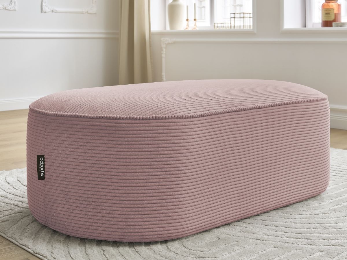 Bobochic Rousseau Pouf Cordsamt Violett