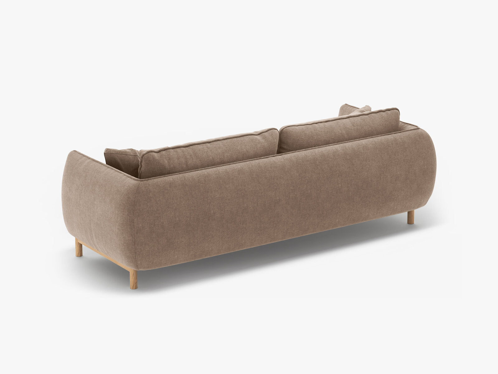 Micadoni Ada Sofa 3-Sitzer Strukturierter Stoff Wind Sand