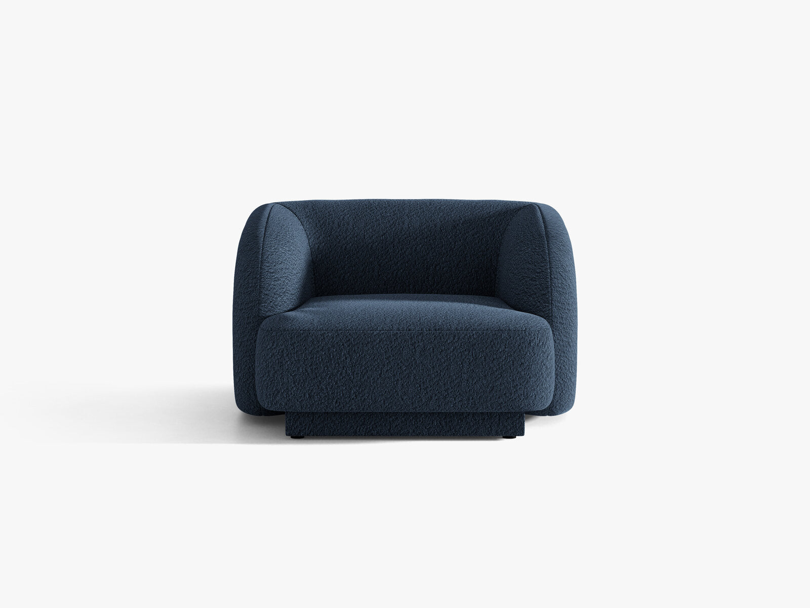 Micadoni Sessel Miley 1-Sitzer Boucle Baloo Dunkelblau