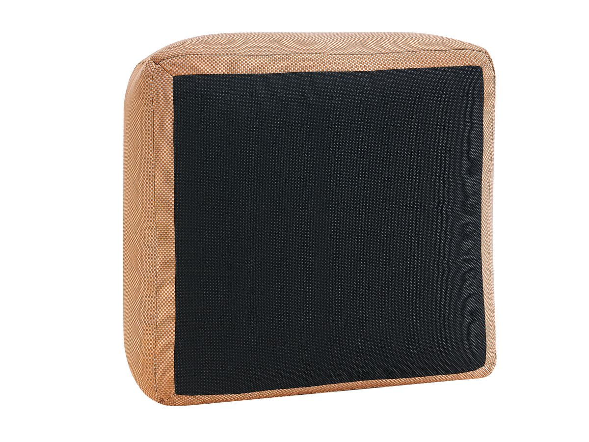 Bobochic Riviera Pouf 80 × 80 cm Melange-Stoff Orange