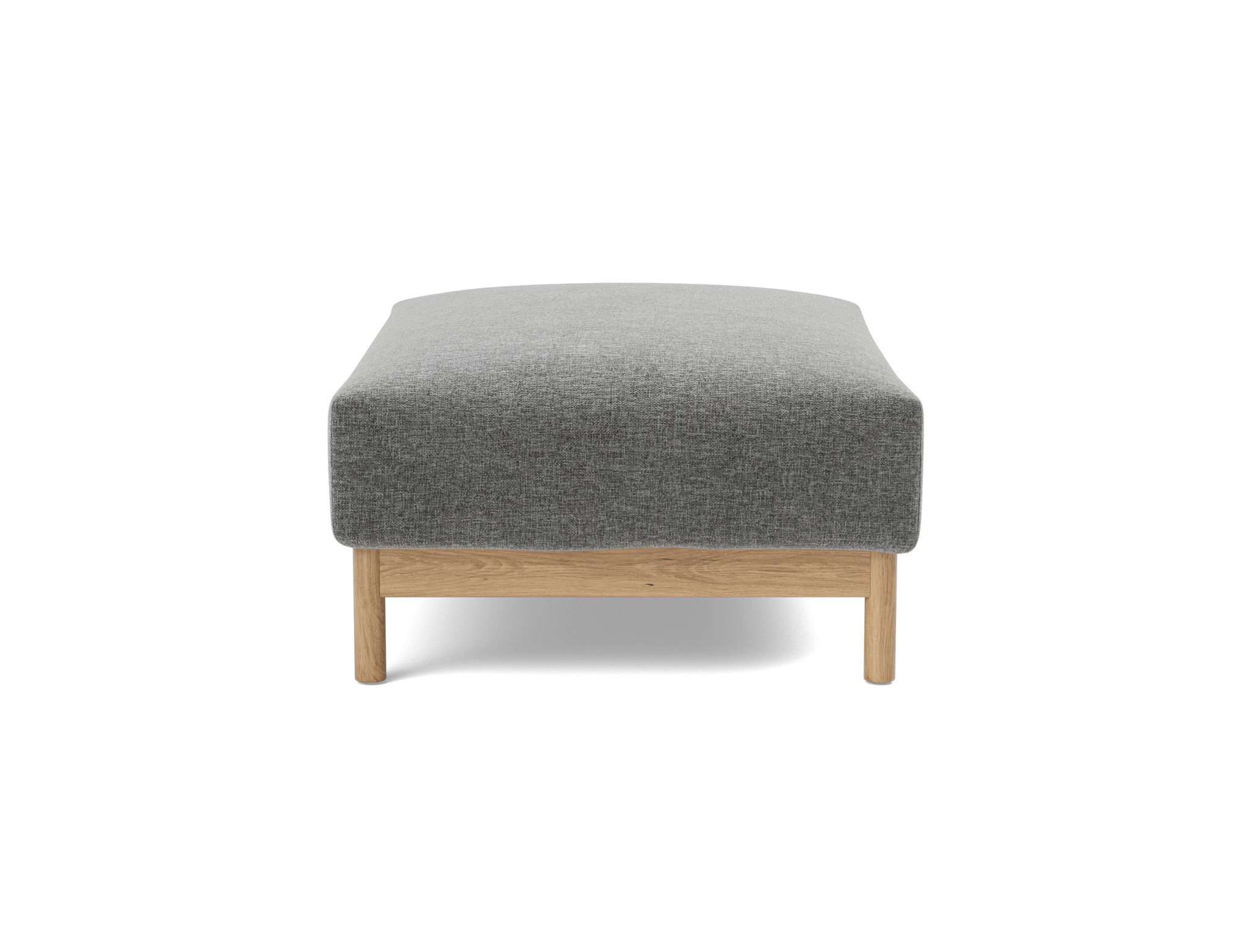 Hocker Malloy Strukturierter Stoff Twist 563-Charcoal Beine Eiche
